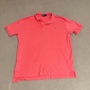 Light Red/Pink Vintage Ralph Lauren Polo Shirt ( US Men's Large)